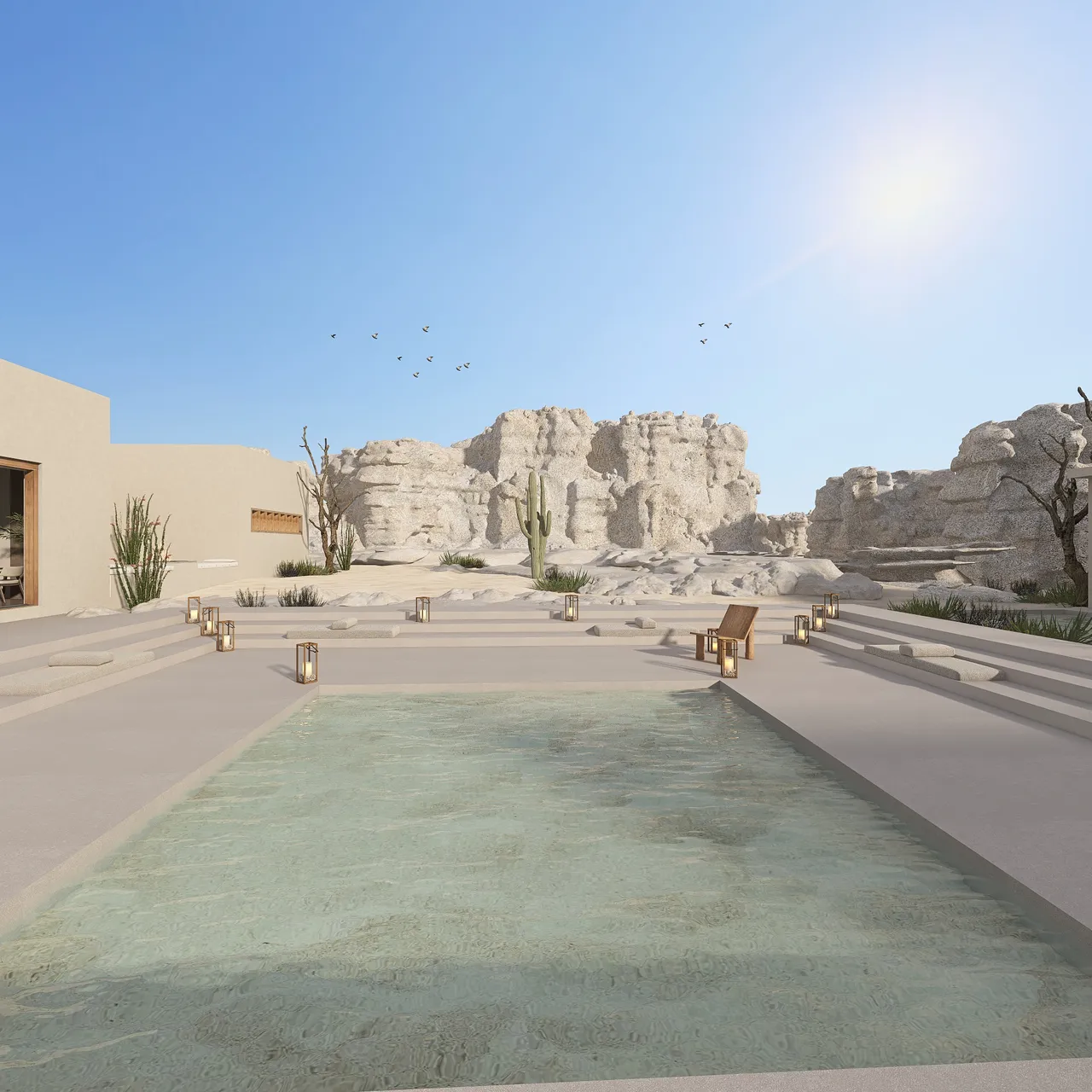 Desierto 3d design renderings