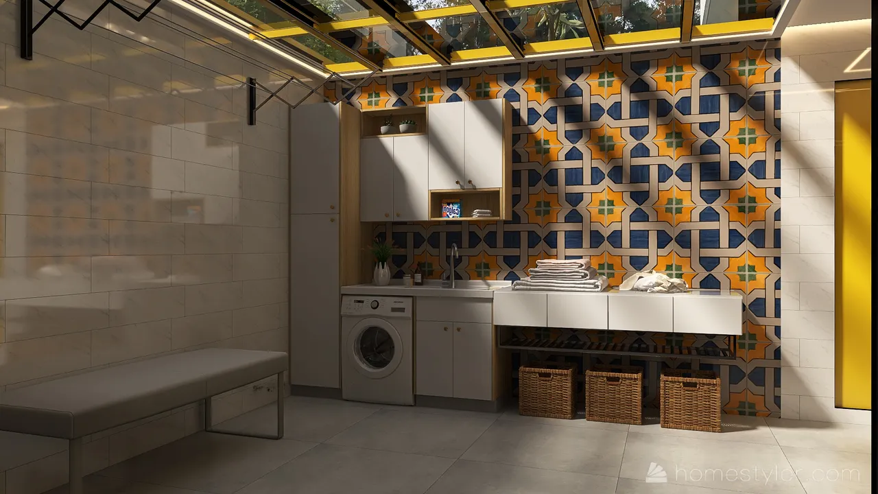 #HSDA2021Residential Unusual yellow 3d design renderings
