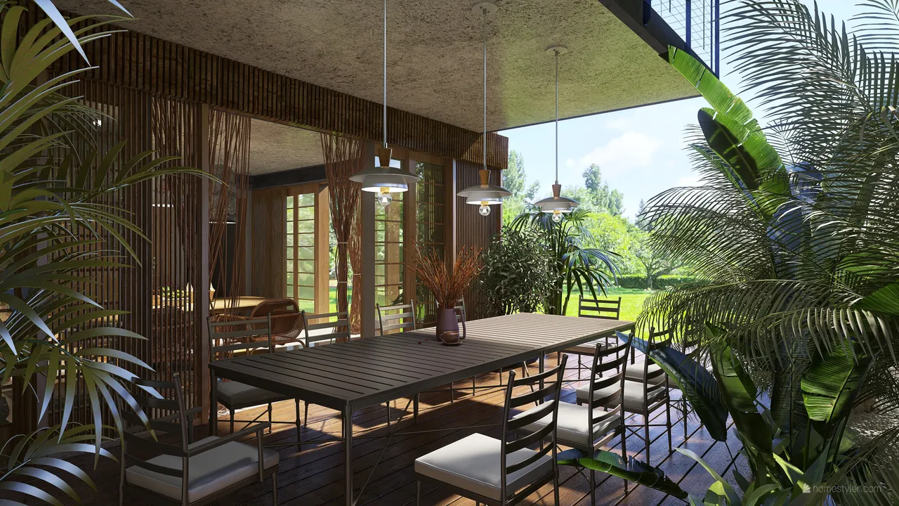 StyleOther Traditional Asian TropicalTheme Harmony ColorScemeOther Beige 3d design renderings