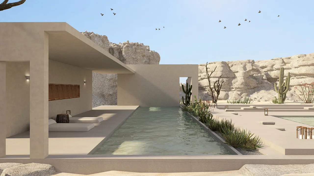Desierto 3d design renderings