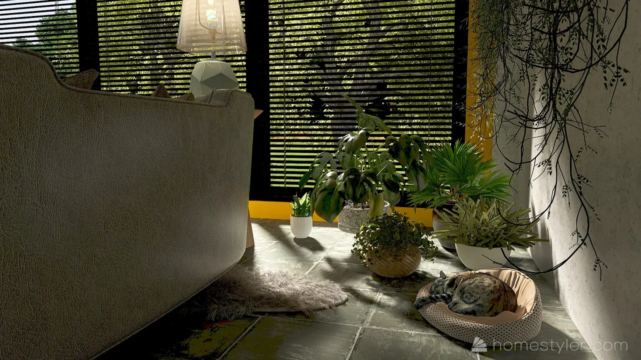 #HSDA2021Residential Unusual yellow 3d design renderings