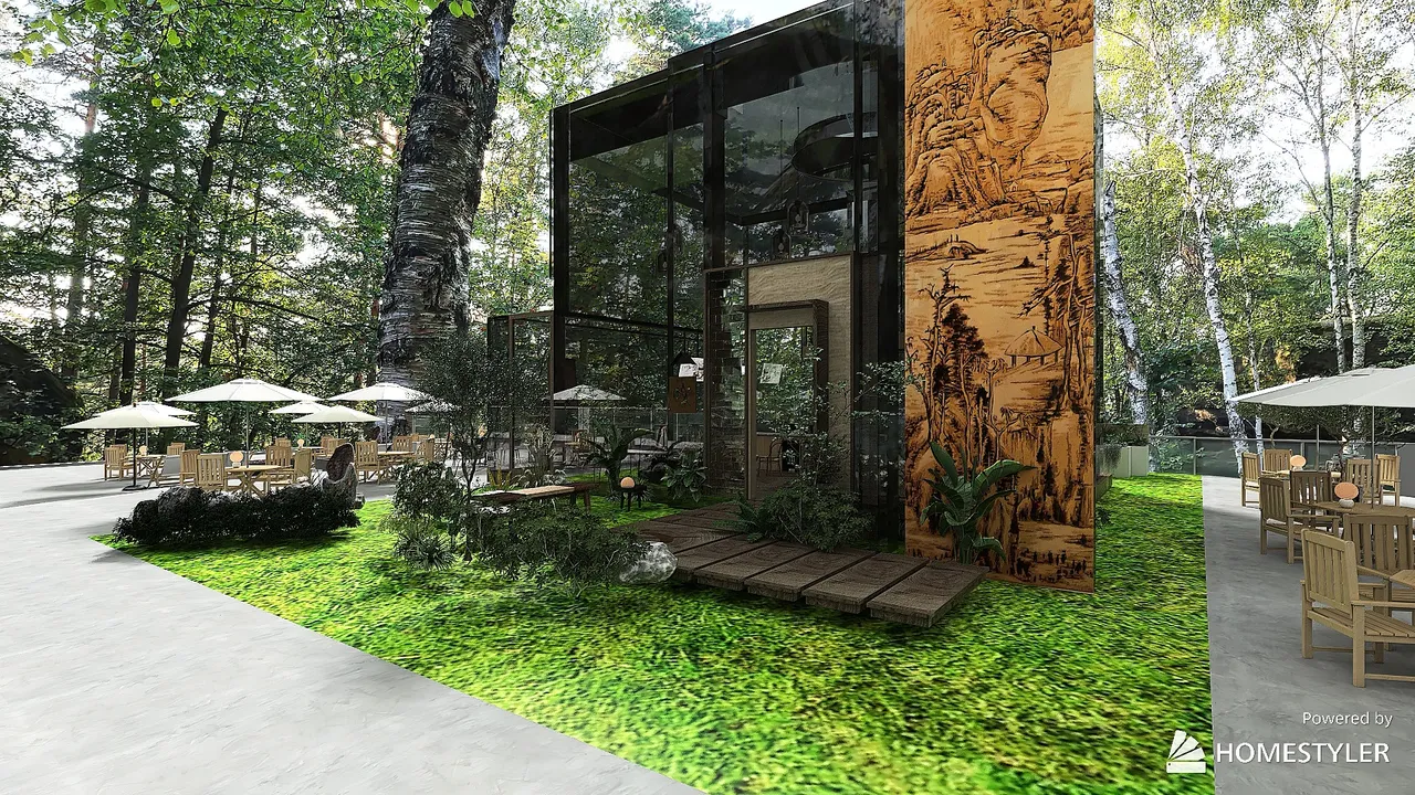 #CafeContest DeepForest 3d design renderings
