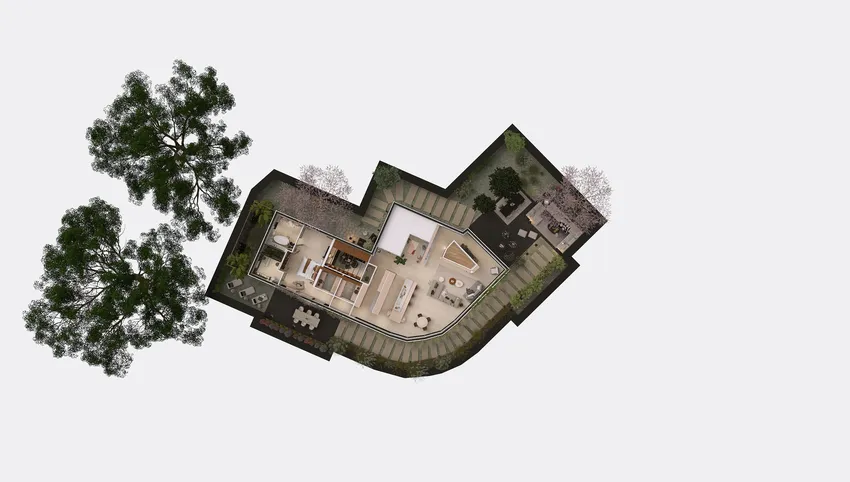 [ ROOFTOP AT SUNSET ] 3d design picture 997.07