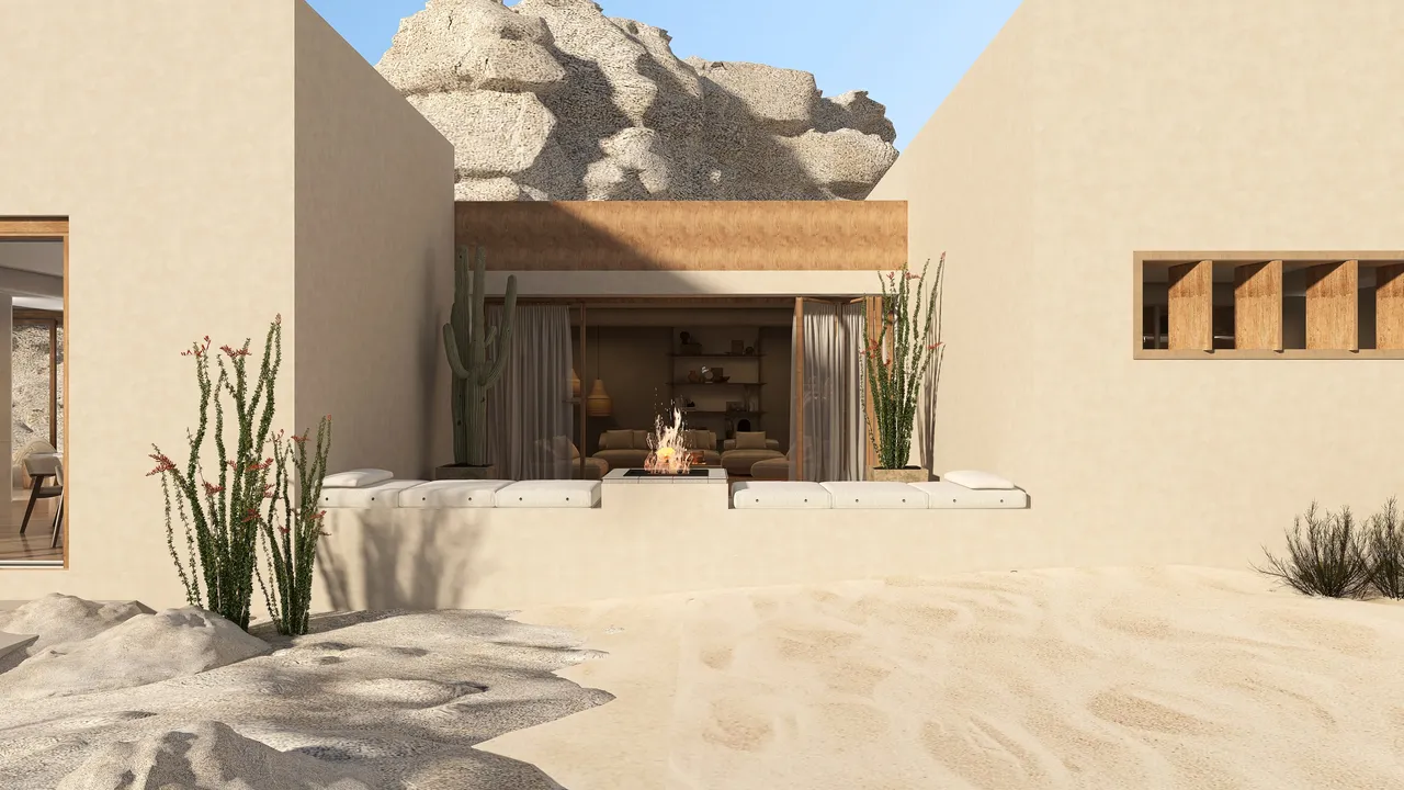 Desierto 3d design renderings