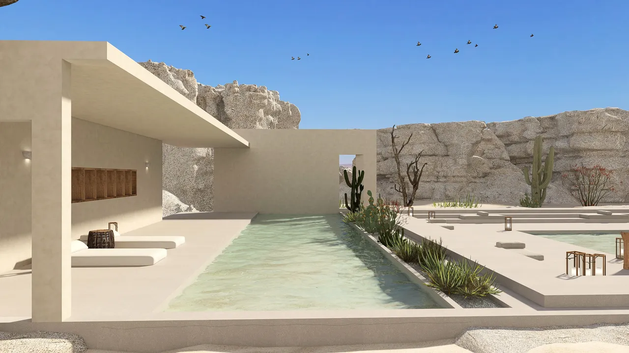 Desierto 3d design renderings