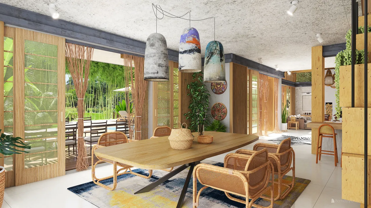 StyleOther Traditional Asian TropicalTheme Harmony ColorScemeOther Beige 3d design renderings