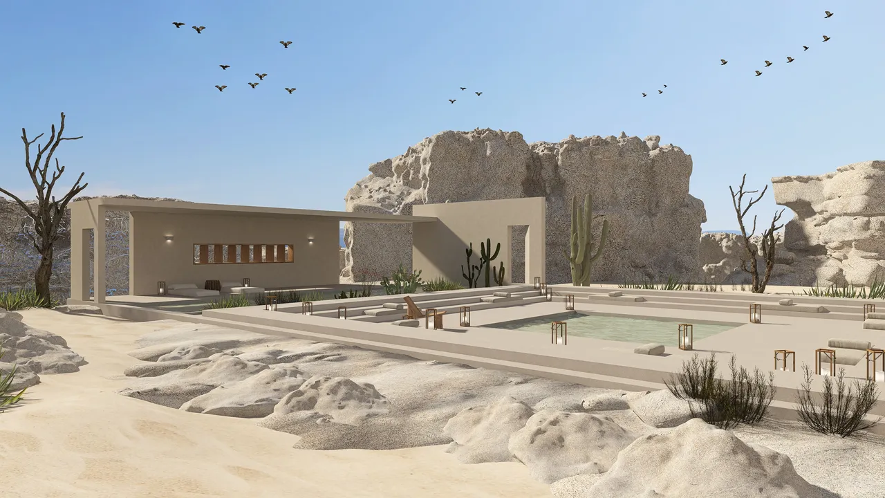 Desierto 3d design renderings