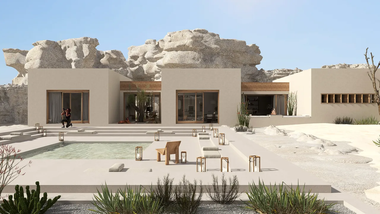 Desierto 3d design renderings