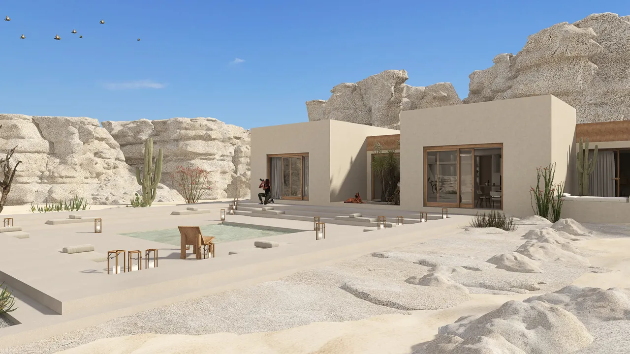 Desierto 3d design renderings