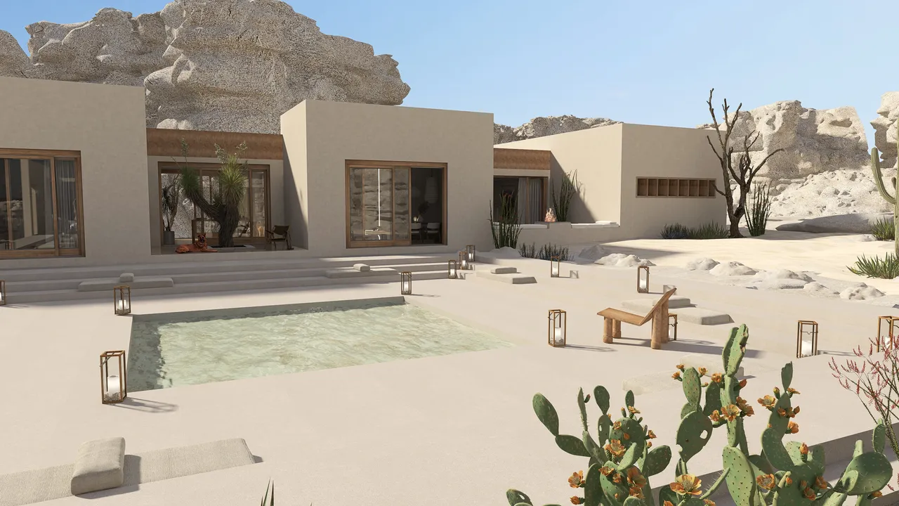 Desierto 3d design renderings