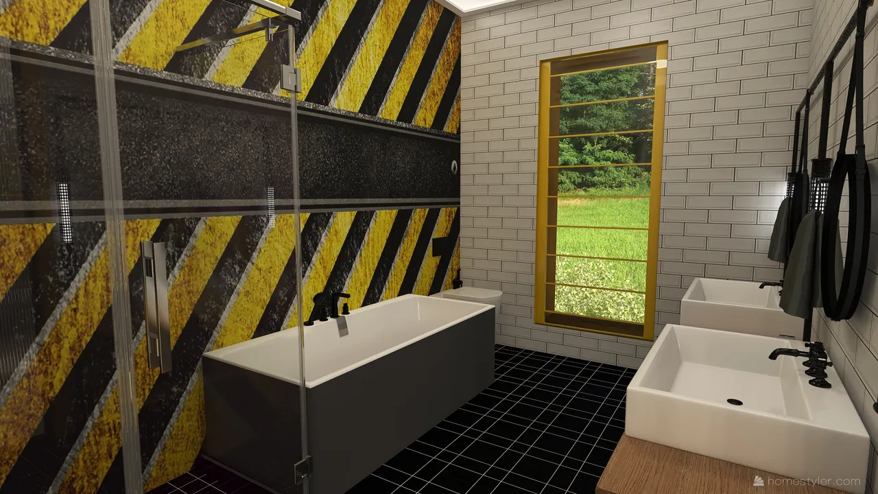#HSDA2021Residential Unusual yellow 3d design renderings
