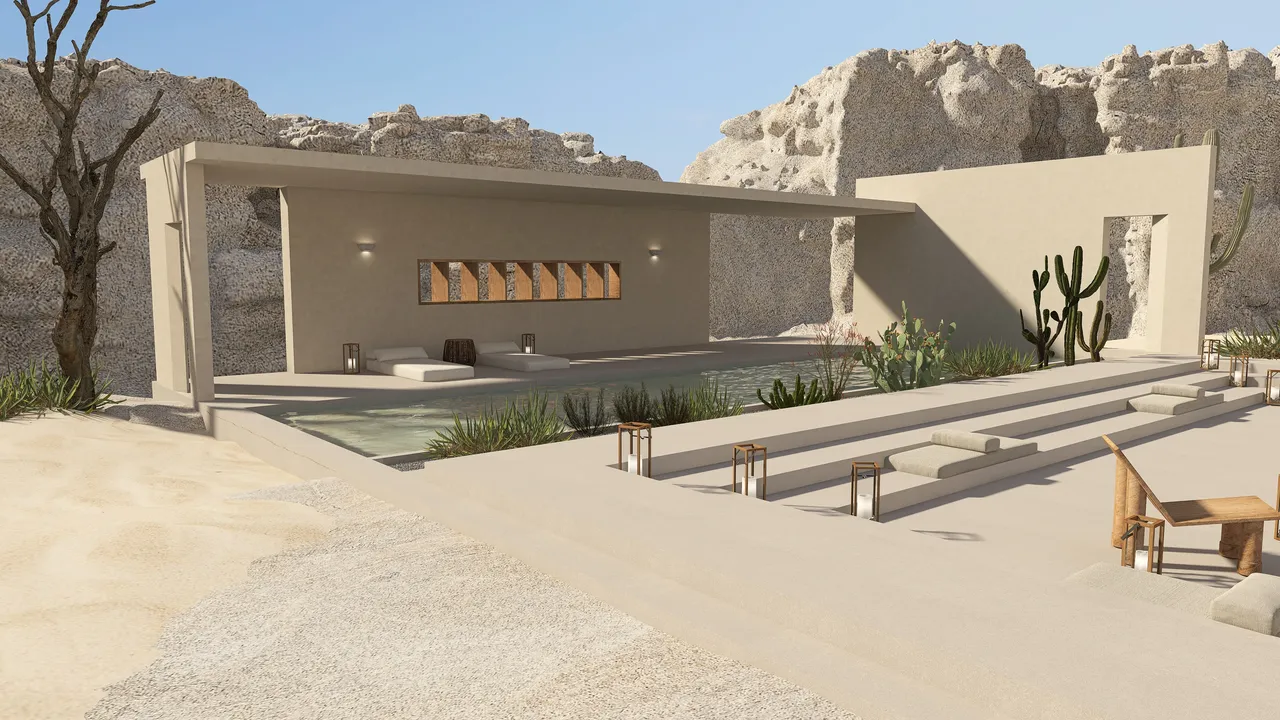 Desierto 3d design renderings