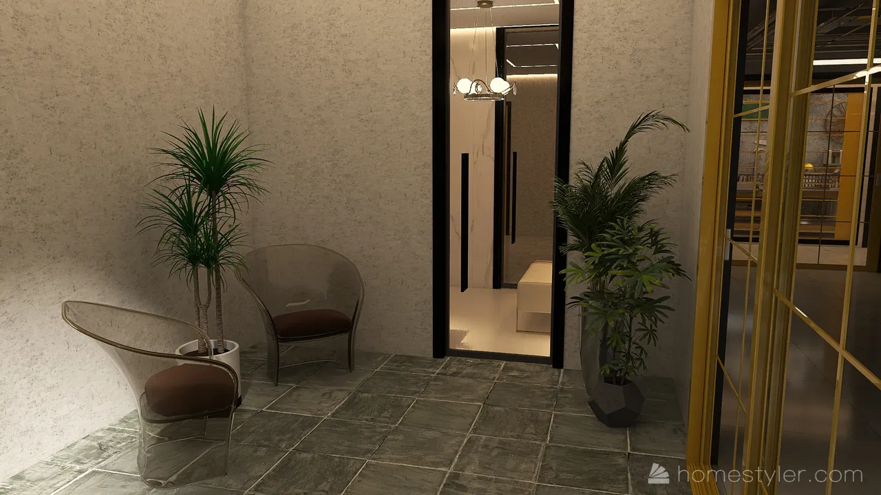#HSDA2021Residential Unusual yellow 3d design renderings