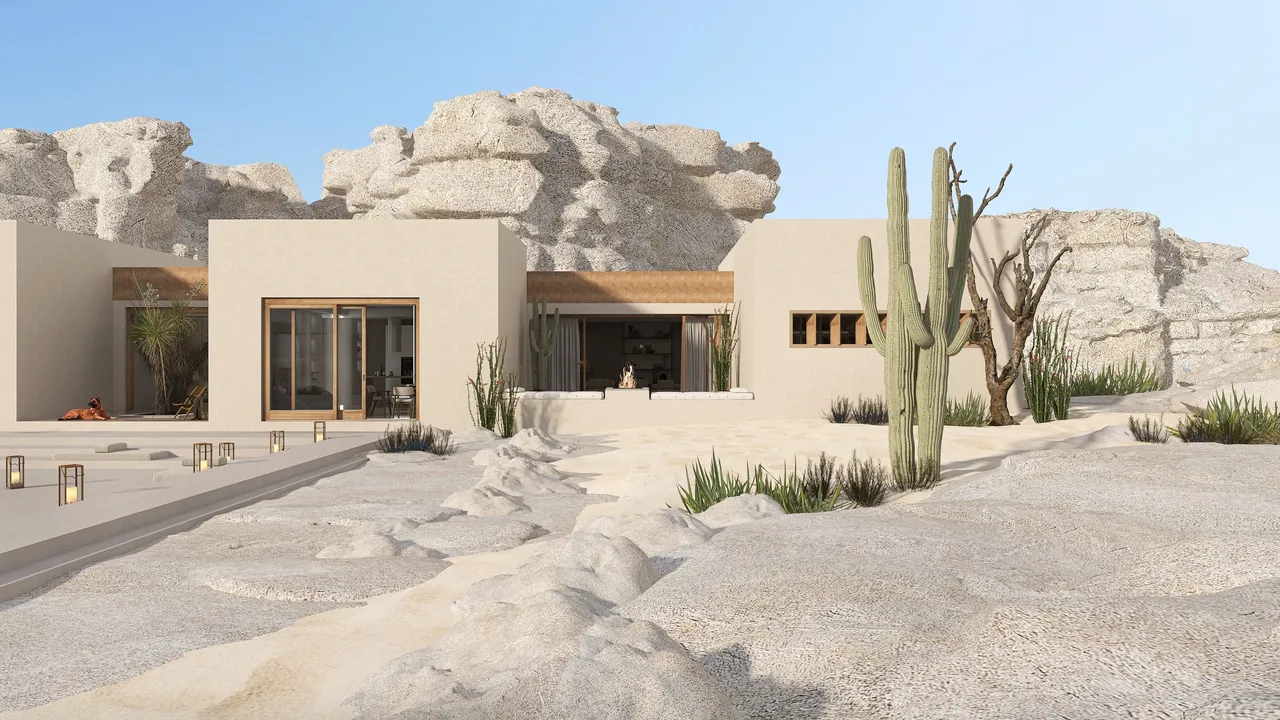 Desierto 3d design renderings