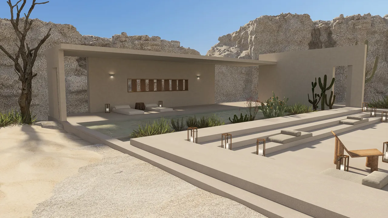 Desierto 3d design renderings