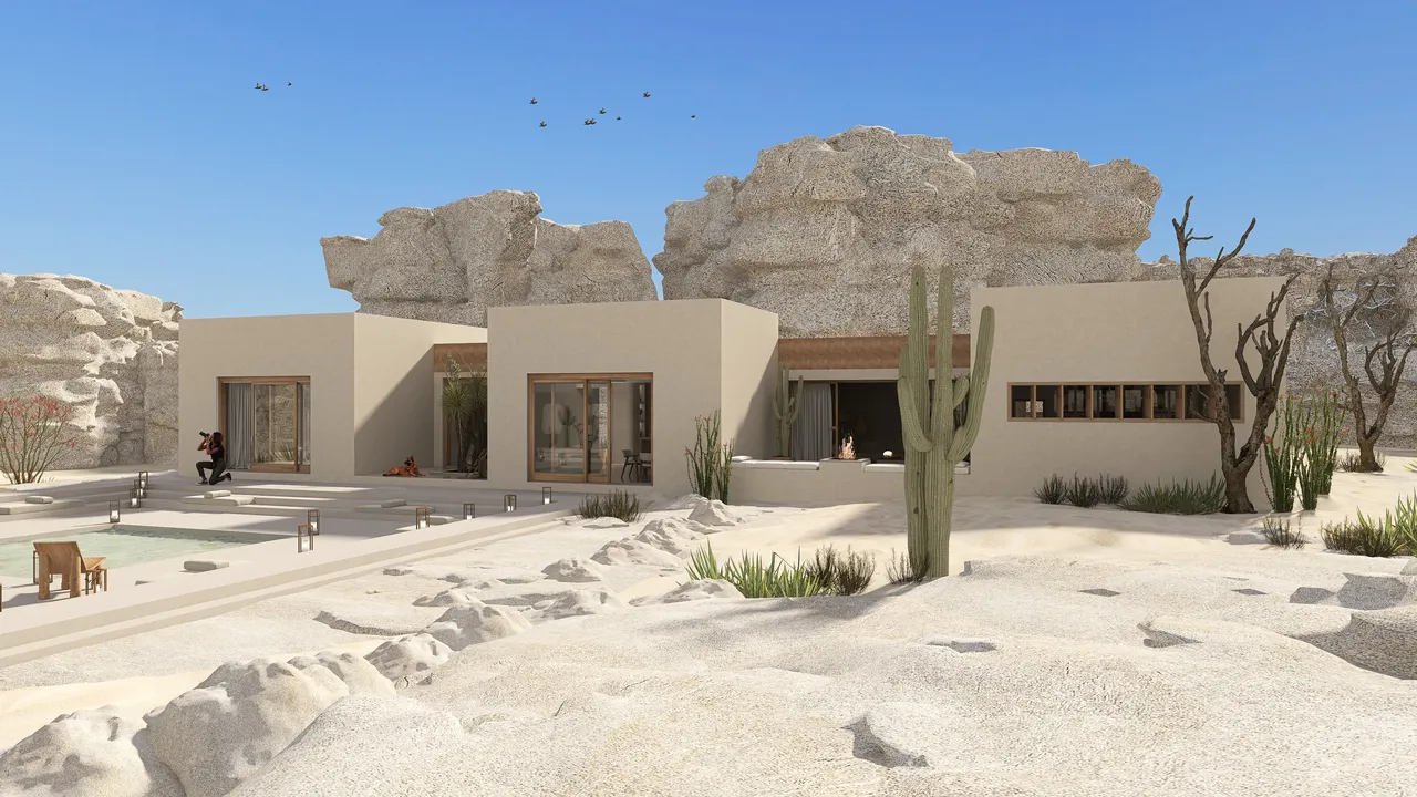 Desierto 3d design renderings