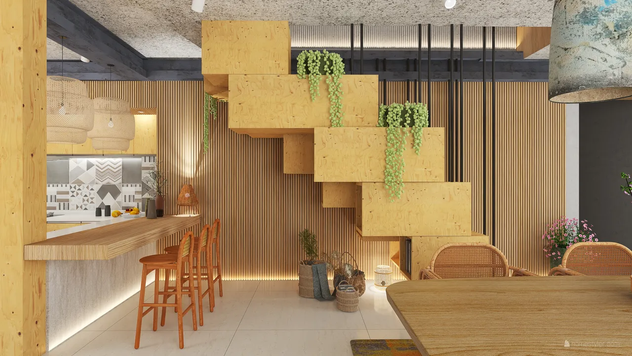 StyleOther Traditional Asian TropicalTheme Harmony ColorScemeOther Beige 3d design renderings