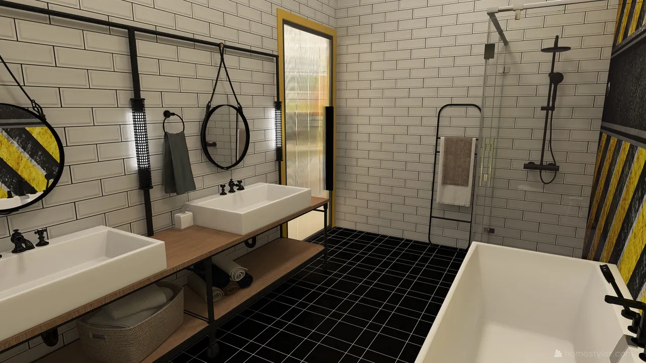 #HSDA2021Residential Unusual yellow 3d design renderings
