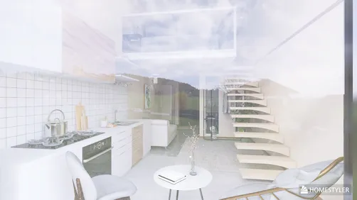 Empty-Contemporary Loft Room