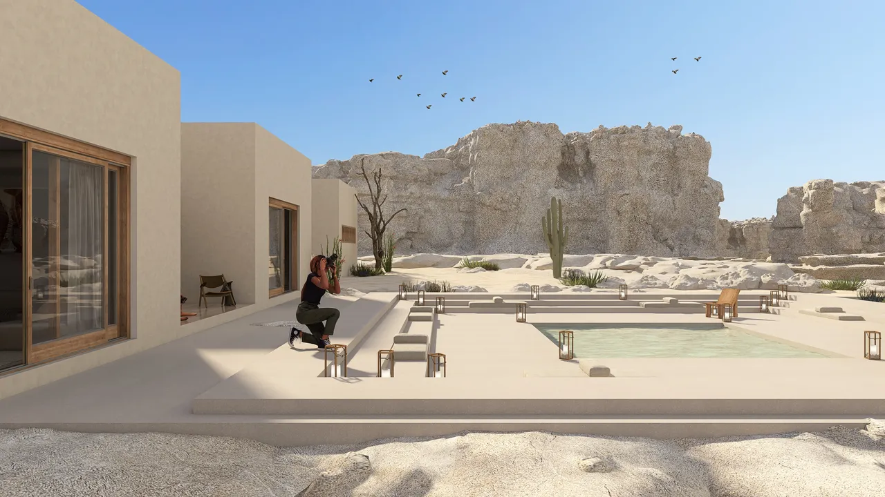 Desierto 3d design renderings